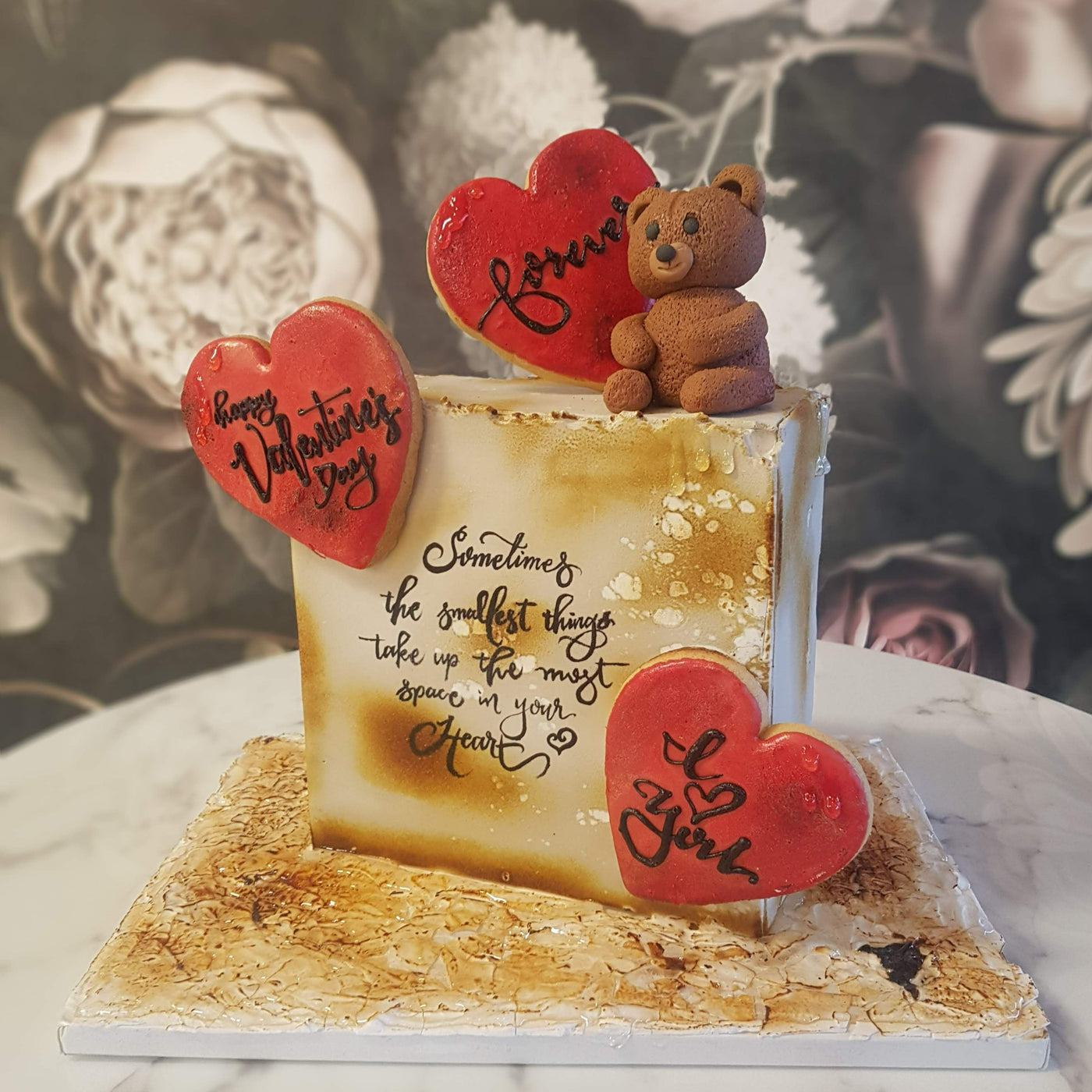 Beary Valentine | Teddy Bear Love |  Valentine Girlfriend Cake