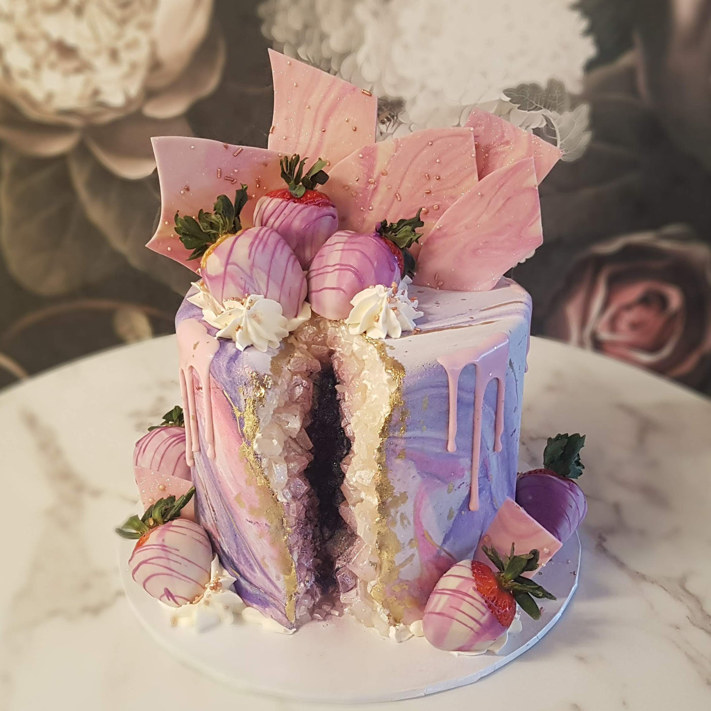 Strawberries and Crystals | Ladies Cake | Glam Cake