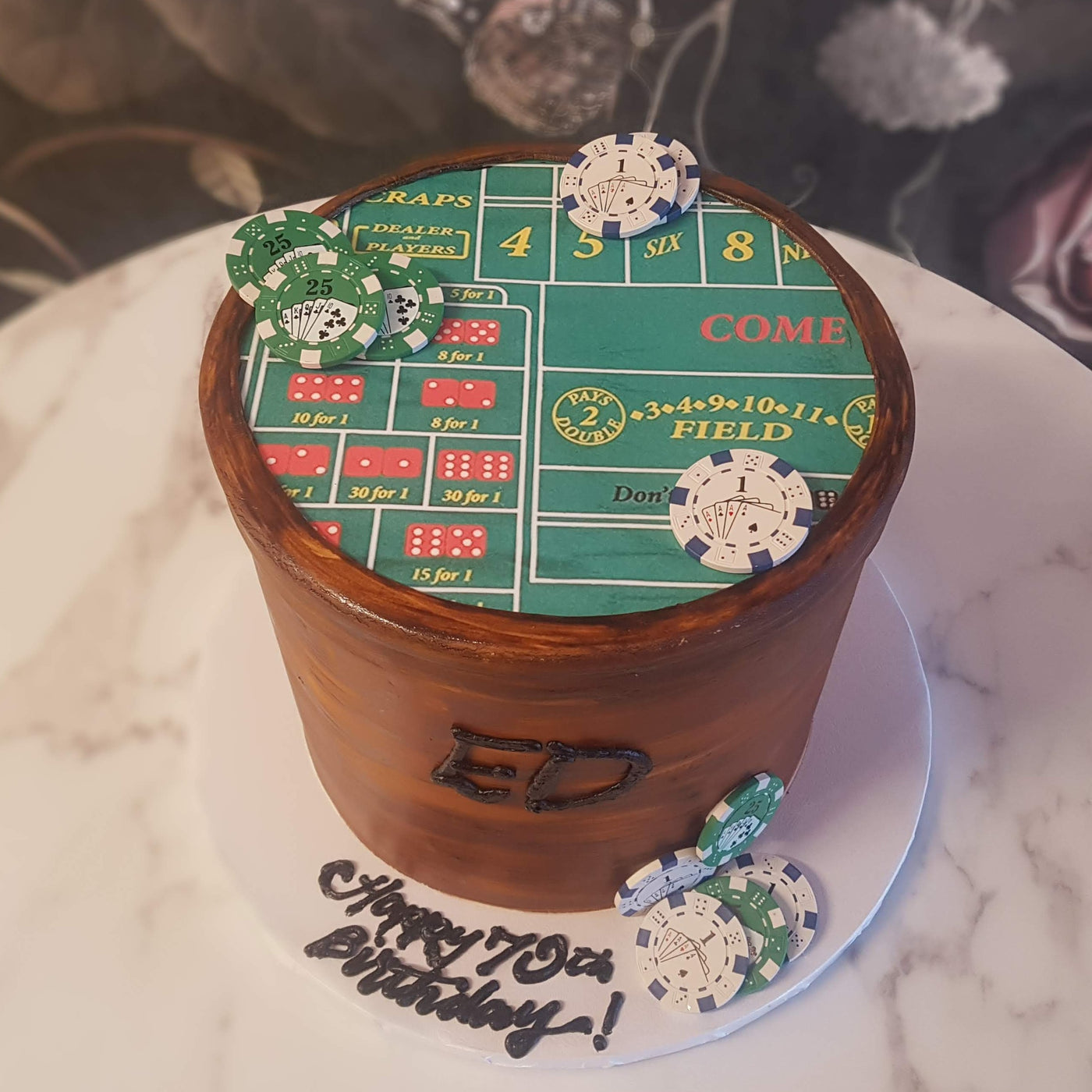 Craps Table Cake | Gambling Cake | Table Casino Cake