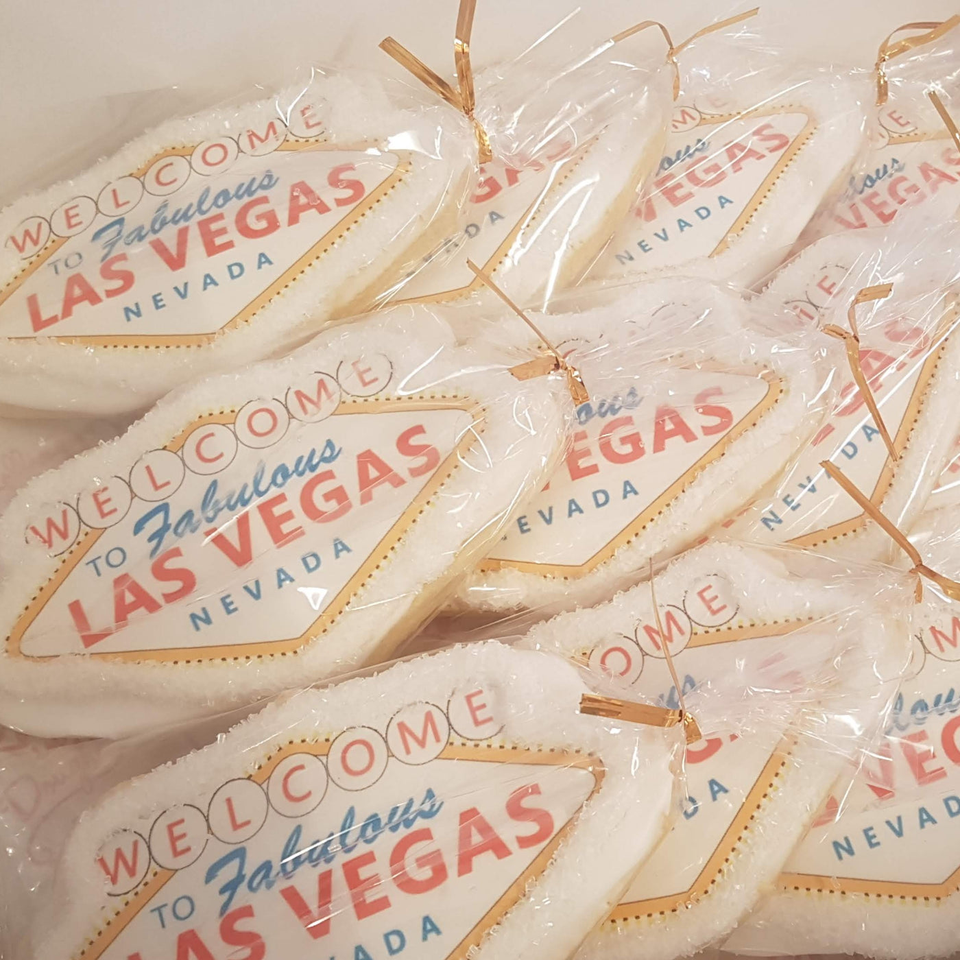 Las vegas sign, vegas sugar cookies, elopement cookies, shortbread cookies