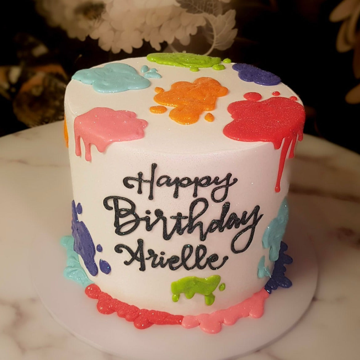 painter cake, artist cake, color cake