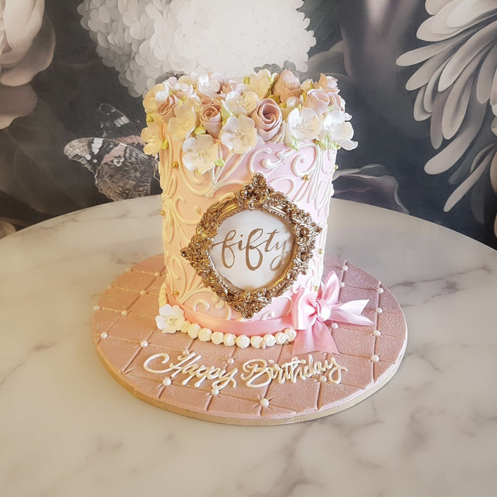 Lovely Lady | Fondant Cake | Quilted Floral
