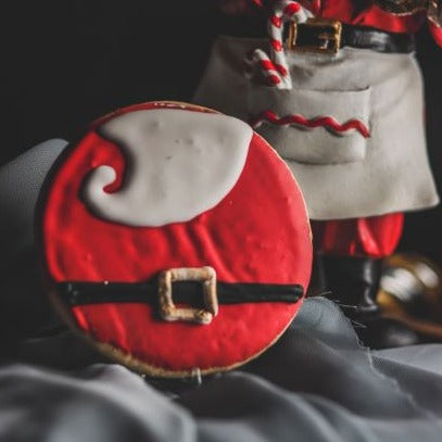santa beard cookie