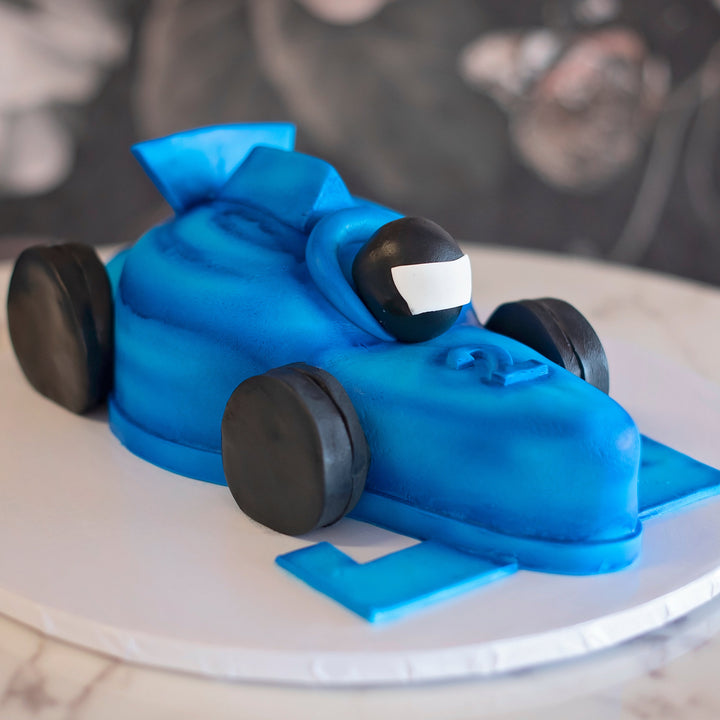 formula 1, baby cake, first birthday 2 fast birthday, boy's birthday cake
