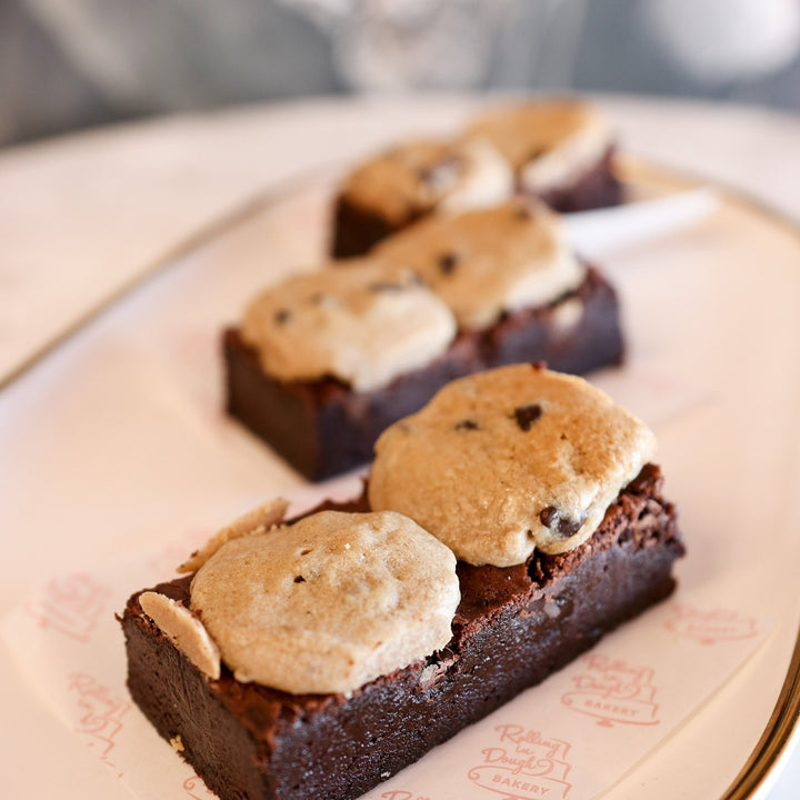 Brownie cookie, brookie, best pastries las vegas, fudge brownie, 