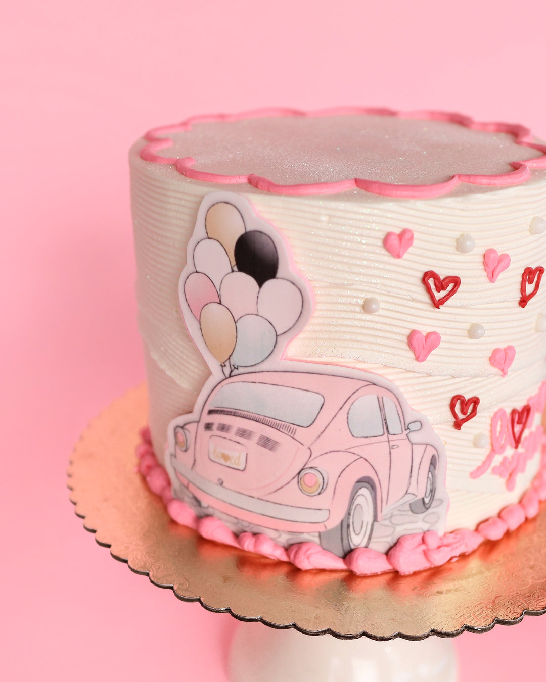 bettle car, pink and red, passion heat, love, crazy love