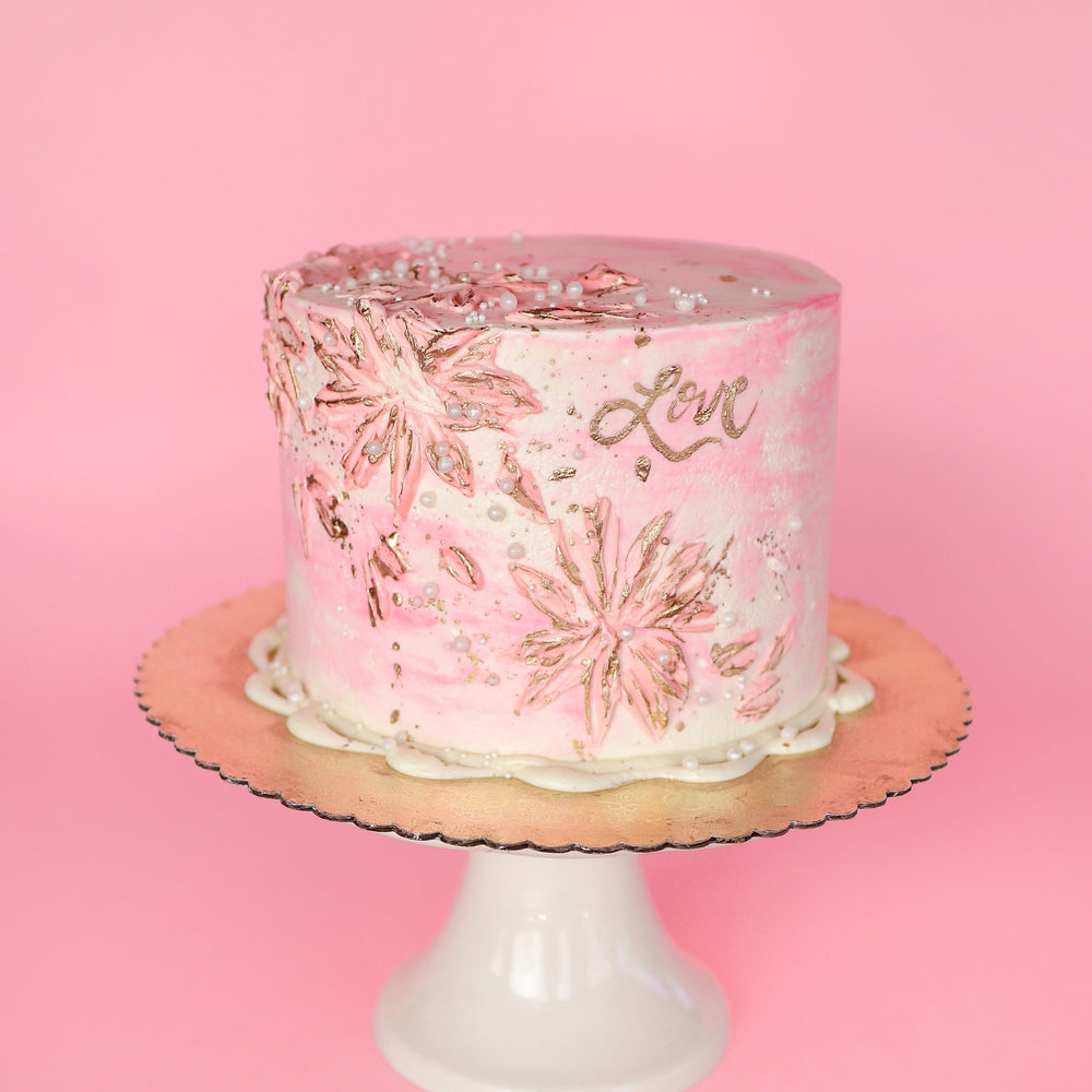 happiness cake, celebration valentines, flowers, beads, jeweled cake, jewel, gift