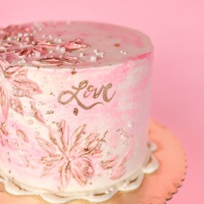 Floral Palette Knife Painted Cake | Rolling in Dough | Delivery