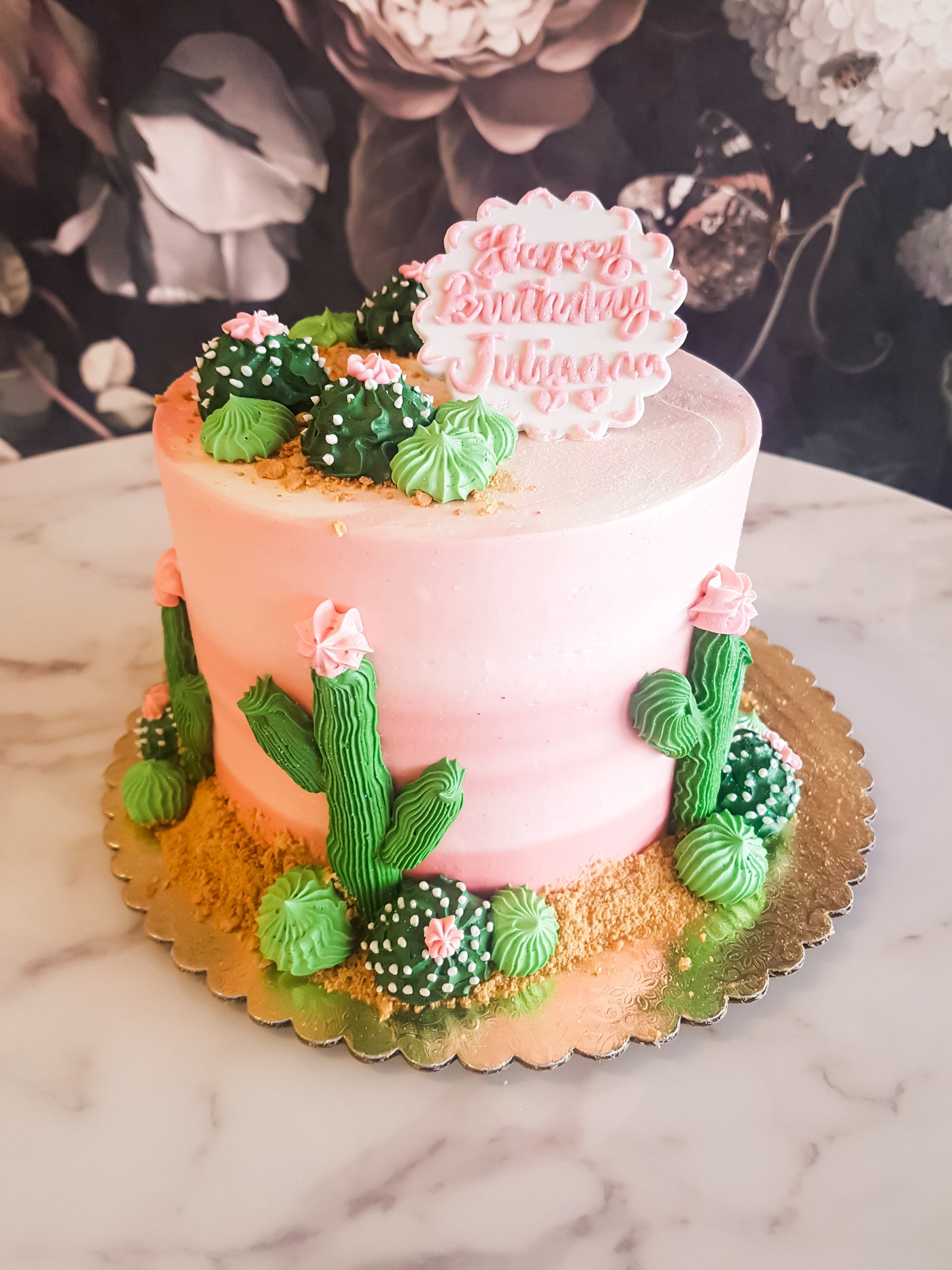 Succulent Cactus Cake