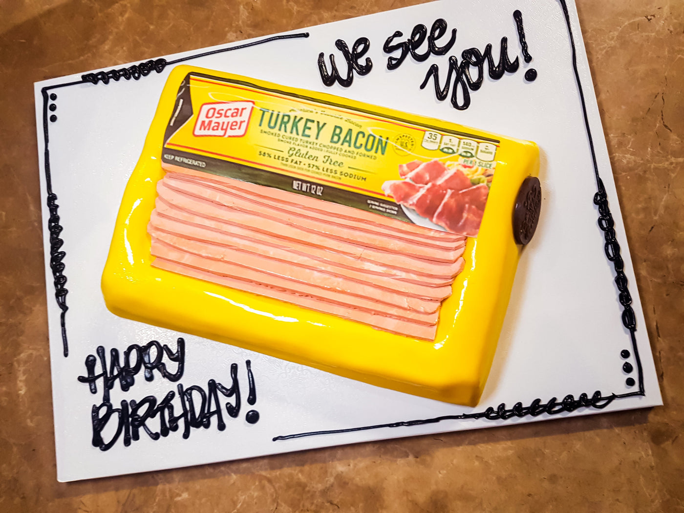 Turkey Bacon Cake