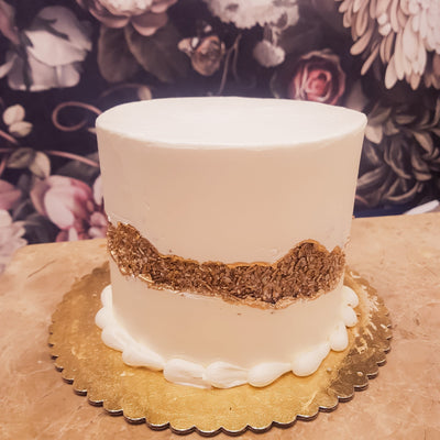 anniversary cake, elopement cake, small wedding cake, simple wedding cake