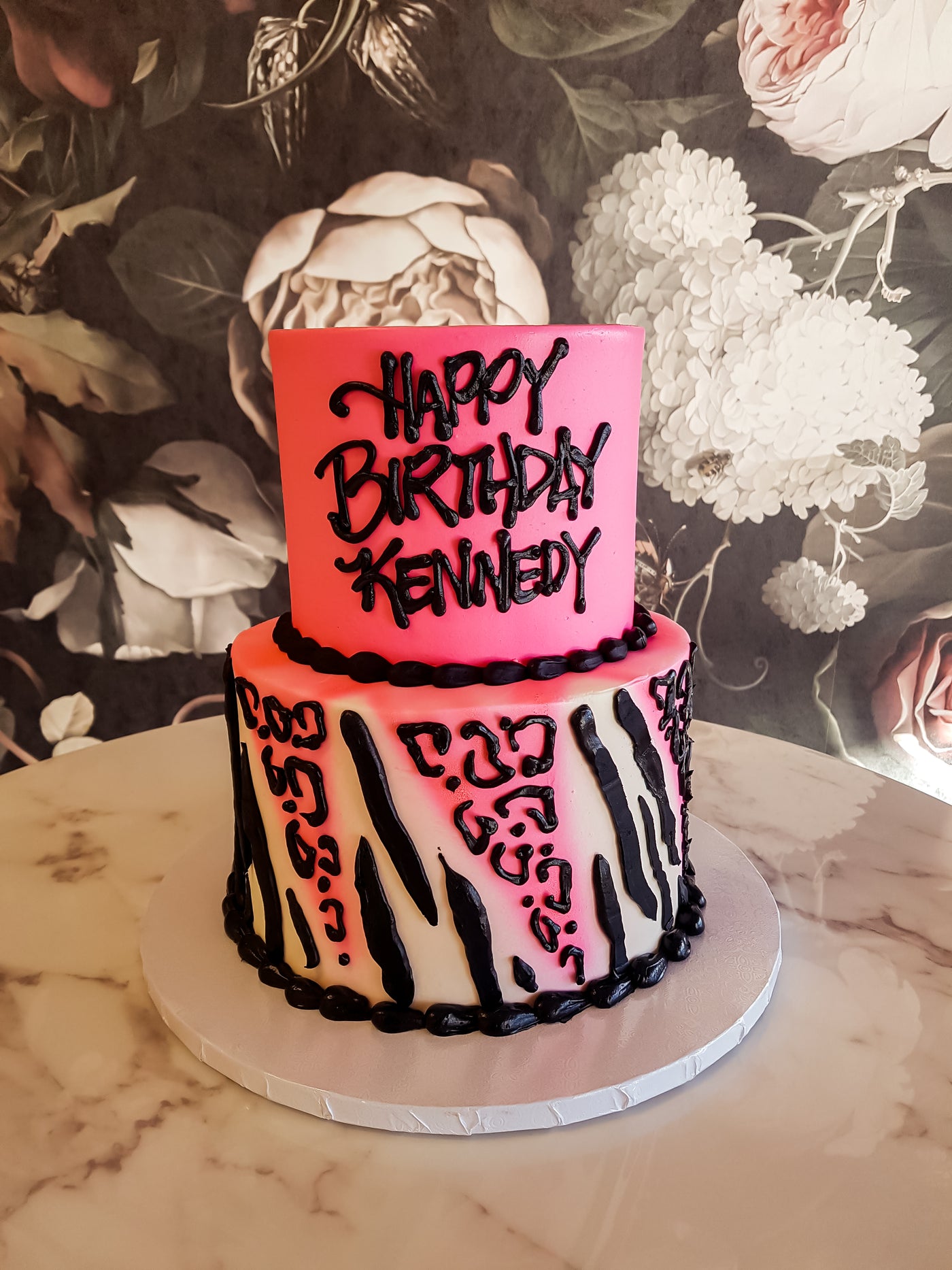 Jungle Print Cake