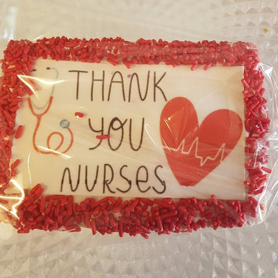 nurse's day cookie, corporate gifts, staff gifts, staff recognition cookies, corporate gifts